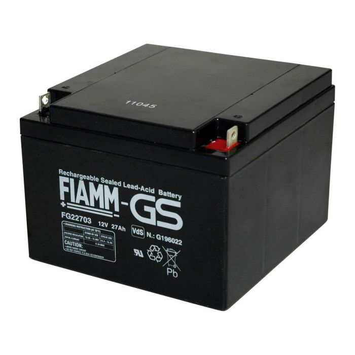 FGC-22703 Batteria al piombo FIAMM 12V 27Ah per uso ciclico o trazione