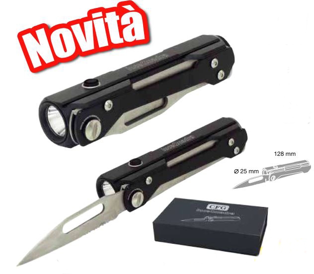 SURVIVAL – Torcia ricaricabile con Power Bank e coltello